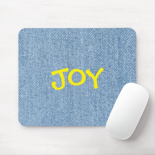 Custom Name Denim Jeans Mouse Pad マウスパッド (マウス)