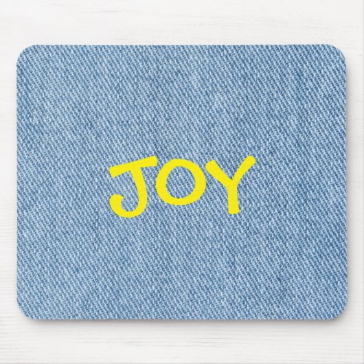 Custom Name Denim Jeans Mouse Pad マウスパッド (正面)