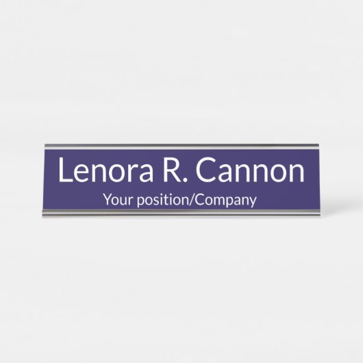 Custom Name Desk Name Plate for Office Decor デスクネームプレート (正面)