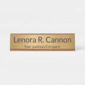 Custom Name Desk Name Plate for Office Decor デスクネームプレート (正面)