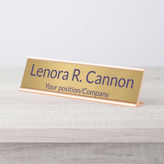 Custom Name Desk Name Plate for Office Decor デスクネームプレート (正面)