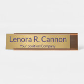 Custom Name Desk Name Plate for Office Decor デスクネームプレート (正面)