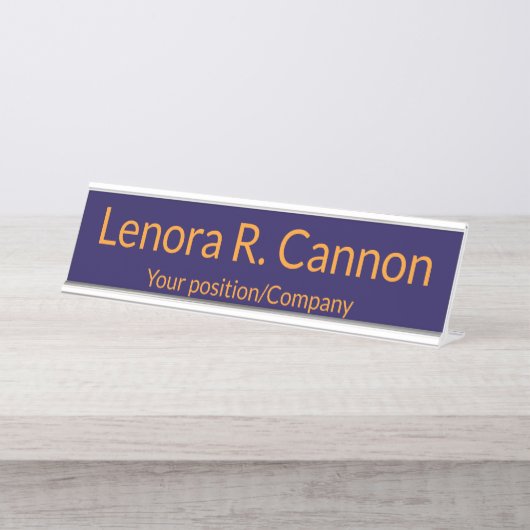 Custom Name Desk Name Plate for Office Decor デスクネームプレート (正面)
