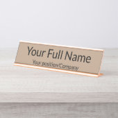 Custom Name Desk Name Plate for Office Decor デスクネームプレート (正面)