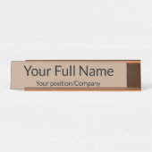 Custom Name Desk Name Plate for Office Decor デスクネームプレート (正面)