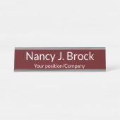 Custom Name Desk Name Plate for Office Decor デスクネームプレート (正面)