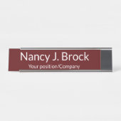 Custom Name Desk Name Plate for Office Decor デスクネームプレート (正面)