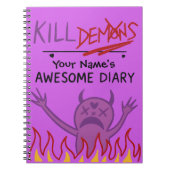 Custom Name Diary – Demon Hunters ノートブック (正面)