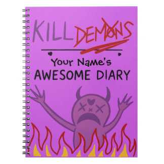 Custom Name Diary – Demon Hunters ノートブック