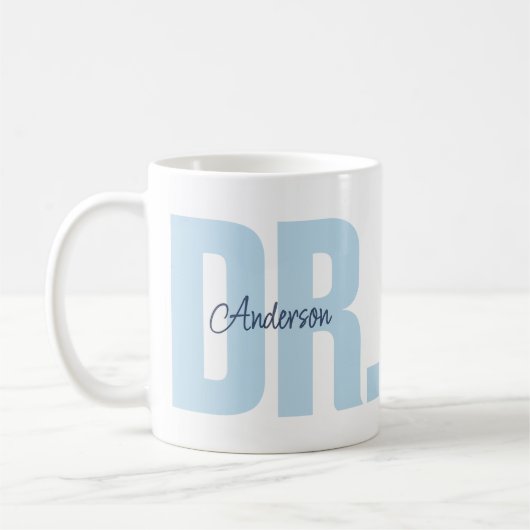 Custom Name Doctor PhD Graduation コーヒーマグカップ (左)