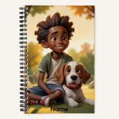 Custom Name Dog Pal  ノートブック (正面)