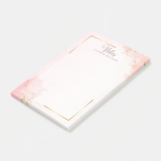 Custom Name Elegant Post-It® Notes ポストイット (アングル)