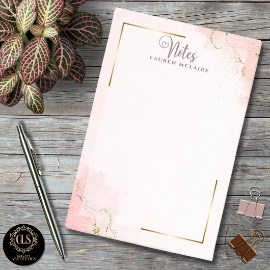 Custom Name Elegant Post-It® Notes ポストイット