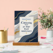 Custom Name Employee 30 Year Work Anniversary アクリルサイン (ウェディング)