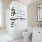 Custom Name Encouraging Scripture Psalm 1:3  シャワーカーテン (インサイチュ)