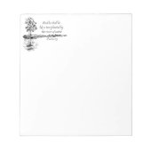 Custom Name Encouraging Scripture Psalm 1:3  ノートパッド (正面)