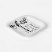 Custom Name Encouraging Scripture Psalm 1:3  ペーパープレート (傾斜あり)