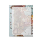 Custom Name Family Photo Retro Script To Do List  ノートパッド (回転)