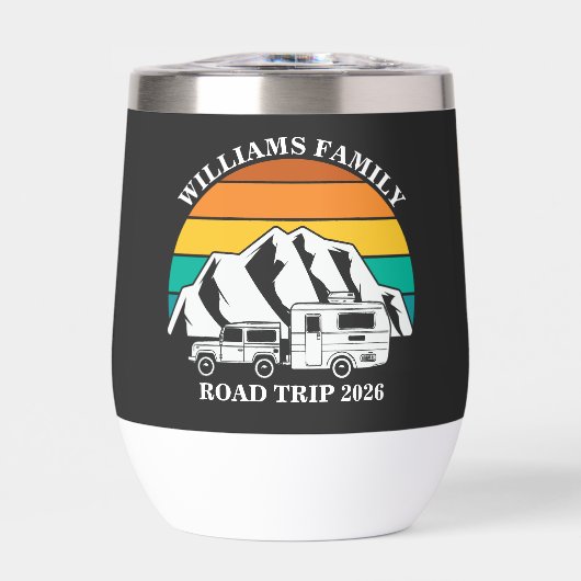 custom name family vacation mountain Road Trip (正面)