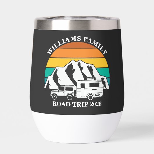 custom name family vacation mountain Road Trip (背面)