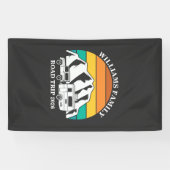 custom name family vacation mountain Road Trip 横断幕 (横)