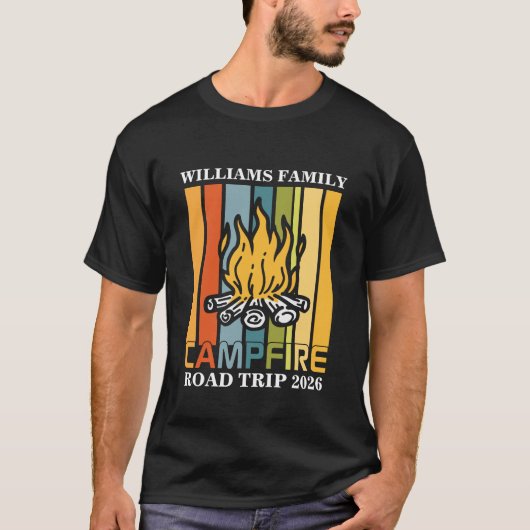 custom name family vacation mountain Road Trip Tシャツ (正面)