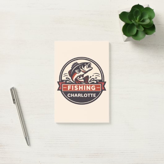 Custom Name Fishing ポストイット (オフィス)