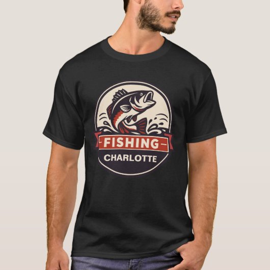 Custom Name Fishing Tシャツ (正面)