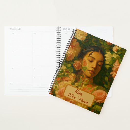 Custom Name  Floral Planner プランナー手帳 (ディスプレー)