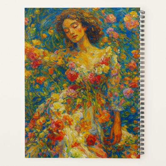 Custom Name  Floral Planner プランナー手帳 (裏面)