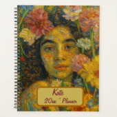 Custom Name  Floral Planner プランナー手帳 (正面)