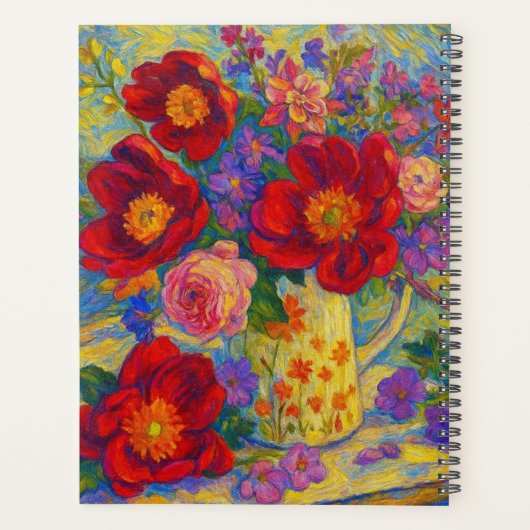 Custom Name  Floral Planner プランナー手帳 (裏面)