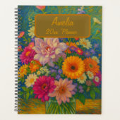 Custom Name  Floral Planner プランナー手帳 (正面)