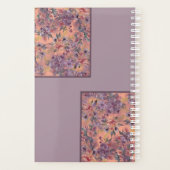 Custom Name Floral Planner Notebook プランナー手帳 (裏面)