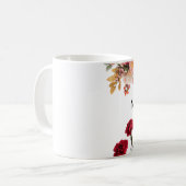 Custom Name Flower Mug コーヒーマグカップ (正面左)