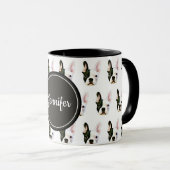 Custom Name French Bulldog Coffee Mug マグカップ (正面右)