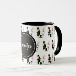 Custom Name French Bulldog Coffee Mug マグカップ