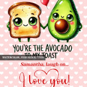 Custom Name Fruit Pun Cute Valentine Accent Pillow クッション