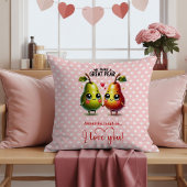 Custom Name Fruit Pun Cute Valentine Accent Pillow クッション