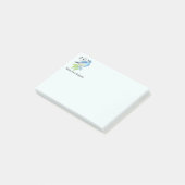 Custom Name Fun Bluebird Bird Nature Art ポストイット (アングル)