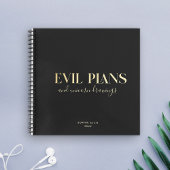 Custom Name Fun Cool Chic EVIL PLANS Planner ノートブック