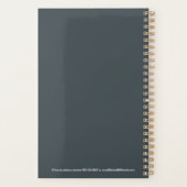 Custom Name Fun Cool Teacher Goose Planner プランナー手帳 (裏面)