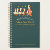 Custom Name Fun Cool Teacher Goose Planner プランナー手帳 (正面)