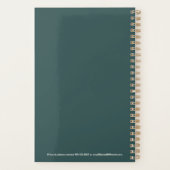 Custom Name Fun Cool Teacher Goose Planner プランナー手帳 (裏面)