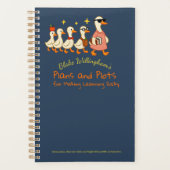 Custom Name Fun Cool Teacher Goose Planner プランナー手帳 (正面)