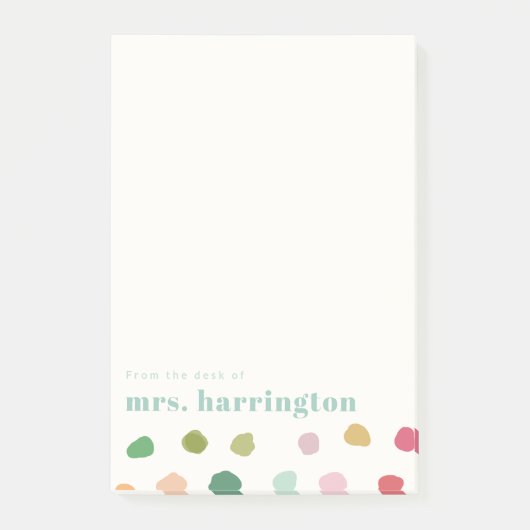 Custom Name Fun Gift for Teachers Stationery ポストイット (正面)