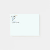 Custom Name Fun Great Blue Heron Bird Nature Art ポストイット (正面)