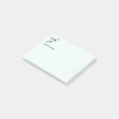 Custom Name Fun Great Blue Heron Bird Nature Art ポストイット (アングル)