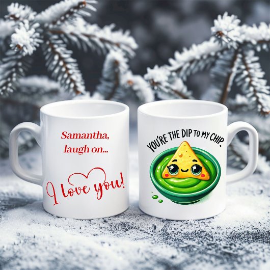 Custom Name Funny Food Mug Sweet Valentine Gift コーヒーマグカップ