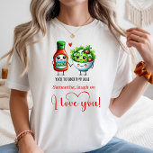 Custom Name Funny Food Women Tee Romantic Valentin Tシャツ